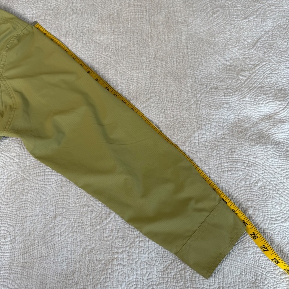 Duluth Trading No Worries Long Sleeve Shirt Mens Large Green Sweat Wicking Snap - Picture 7 of 8